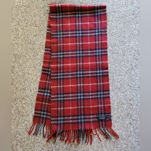 Burberry Scarf Deep Red Plaid